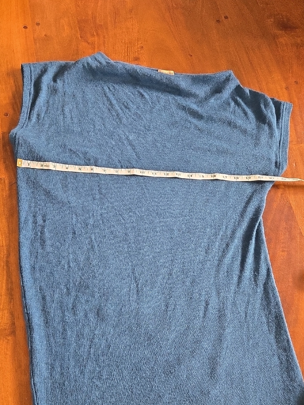 Piko 1988 Blue Assymetrical Off The Shoulder Short Sleeve Sweater Dress Tunic XL - Picture 4 of 8